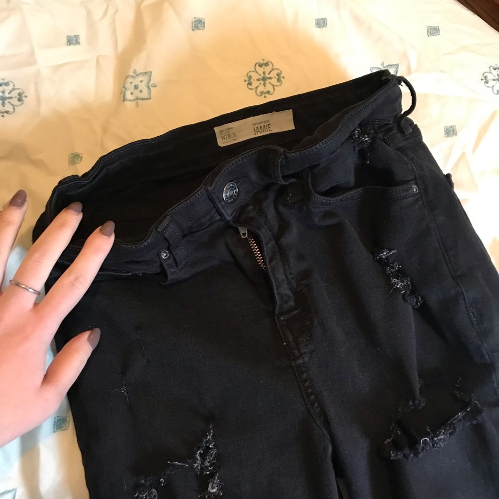 Topshop Jamie Damaged Skinnies - Picture 5 of 5